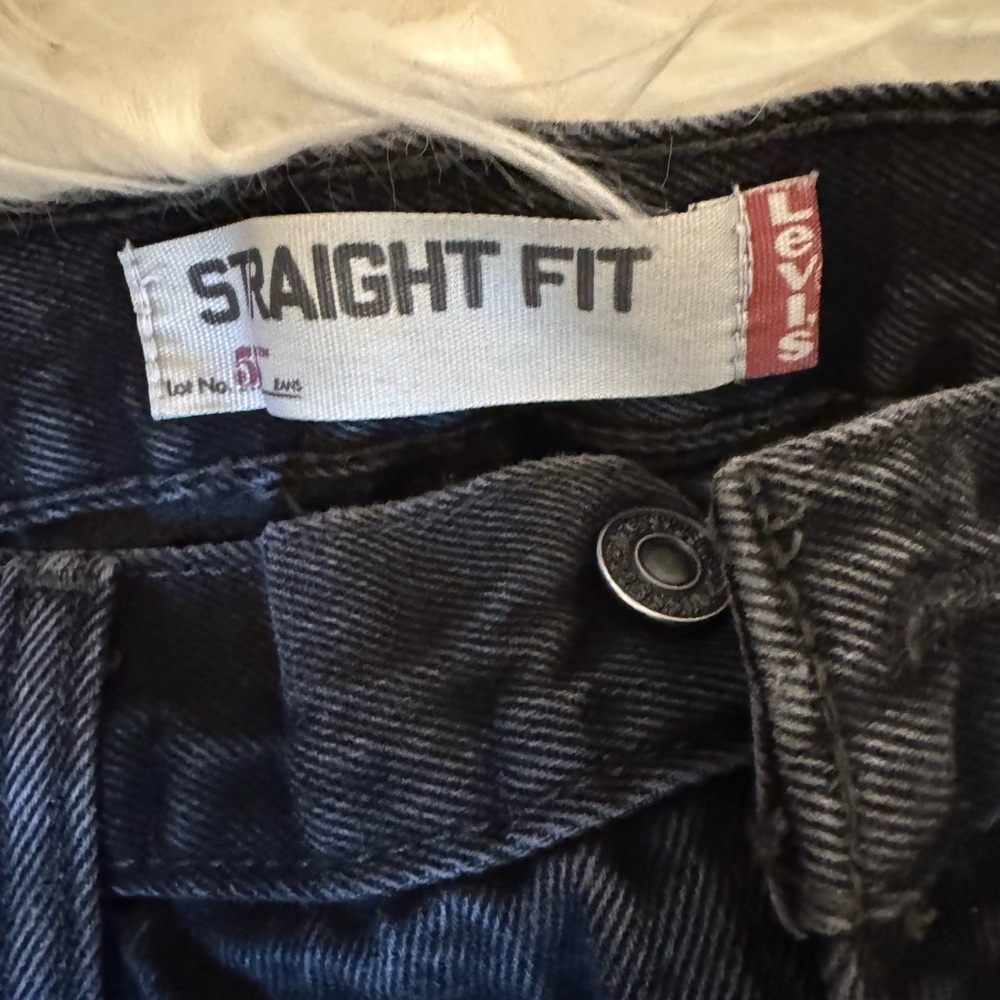 Levi's Men's Straight Fit Black Jeans